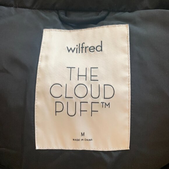 Wilfred The Cloud Puff Jacket | Black | Size M - Picture 3 of 4